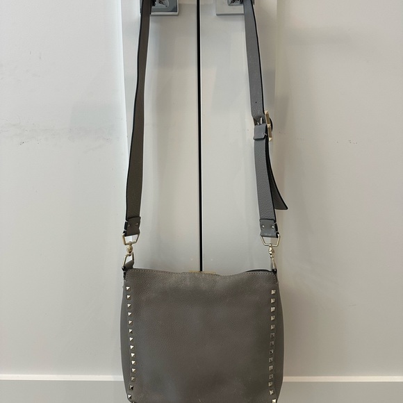 Valentino Gray Crossbody Bag with Studded Detailing - Picture 2 of 10